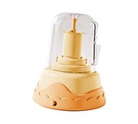 RCGOFOLLOW Tornio elettrico per vasaio per bambini, macchina fai da te per ceramica, argilla essiccata all'aria, sicuro per piccoli artisti, il tornio per vasaio è abbastanza , Giallo , 13x13x15cm