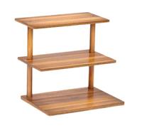 RCGOFOLLOW Versatile porta torte a più livelli, supporto rustico per cupcake a 3 livelli, per decorare con dolcetti durante gli eventi. Il vassoio in legno 3 è facile da trasportare. Ogni