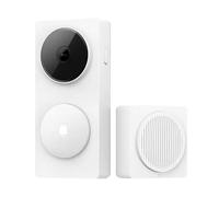 RCGOFOLLOW Videocitofono con video in definizione UltraS 2K e connettività Wi-Fi, campanello wireless ABS per telecamera domestica, bianco