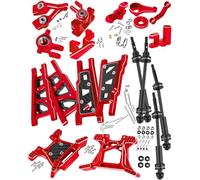 RCHuiWow RC Aggiornamenti Parte per 1/10 Rustler 4x4/Rustler 4x4 VXL 4WD, albero di trasmissione, bracci di sospensione, blocchi dello sterzo, blocco ruota, supporti dell'asse posteriore, torri di