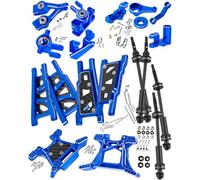 RCHuiWow RC Aggiornamenti Parte per 1/10 Rustler 4x4/Rustler 4x4 VXL 4WD, albero di trasmissione, bracci di sospensione, blocchi dello sterzo, blocco ruota, supporti dell'asse posteriore, torri