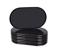 RCHYFEED 9 Pollici Cursori per Mobili Pesanti Moquette, 8 Pezzi Scivoli per Mobili in Plastica per Tappeti, 24 CM Furniture Sliders Feltrini per Mobili Protezione del Pavimento, Riduce il Rumore (Nero)