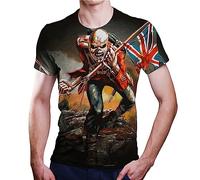 RCIDOS Maglietta Uomo Camicia da Uomo con Stampa 3D Rock Heavy Metal Oversize Manica Corta Top Abbigliamento Moda Estate Nuovo,Et0C220916S,2XL