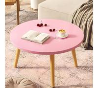RCJCQSR Moderno tavolino rotondo da caffè, tavolino basso, tavolino da studio, tavolino in legno per tatami seduto sul pavimento, camera da letto, finestra a golfo, sala da tè (dimensioni: 60 cm,
