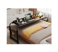 RCJCQSR Over Bed Desk Rolling Laptop Desk Comodino Tavolo da Letto con Ruote Laptop Table Overbed Desk Rolling Laptop Stand(Color:Nero)