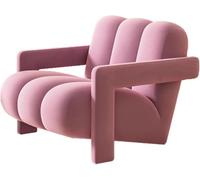 RCJCQSR Sedia da lettura, sedia imbottita in flanella, poltrona con struttura in legno, poltrona reclinabile moderna e semplice, divano singolo, sedia pigra per soggiorno, camera da letto, bar, camera