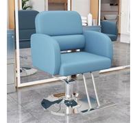 RCJCQSR Sedie da barbiere, parrucchiere e barbiere, girevole a 360 gradi, sedia da parrucchiere con pompa idraulica resistente (colore: blu)