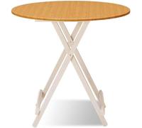 RCJCQSR Tavolo da pranzo pieghevole, salvaspazio, tavolo da cucina in legno con foglie allungabili, tavolo pieghevole con gambe in metallo per piccoli spazi (dimensioni: 60 x 55 cm, colore: D)