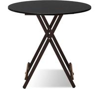 RCJCQSR Tavolo da pranzo pieghevole, salvaspazio, tavolo da cucina in legno con foglie allungabili, tavolo pieghevole con gambe in metallo per piccoli spazi (dimensioni: 80 x 74 cm, colore: B)