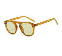 RCJOLLZ Occhiali da Sole Rotondi Classici da Uomo Occhiali da Sole Color Gelatina Occhiali da Sole da Donna Stile Punk all'aperto Occhiali Gialli Neri UV400 2022