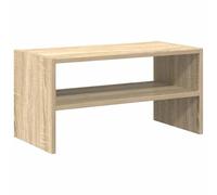 RCODSSK Schuhregal Stapelbar Sonoma-Eiche 60x30x30,5 cm | Holzwerkstoff, Feuchtigkeitsbeständig, Mehrere Fächer, Pflegeleicht, Vertikaler Stauraum