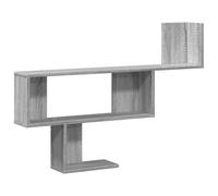 RCODSSK Wandregal Grau Sonoma 100x15x70 cm Holzwerkstoff | Schwebend, Platzsparend, Pflegeleicht, Viel Stauraum für Wohnzimmer