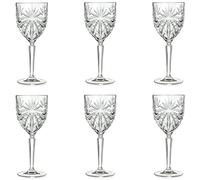 RCR 26325020006 Crystal Glassware Oasis Wine Glasses, Set of 6, Cristallo, 7.6 cm, 6 unità