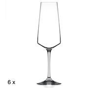 RCR Set 6 Calici Flute Aria in Vetro Sonoro 35,5cl - trasparente vetro 1463636