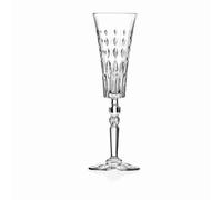 Rcr marilyn set 6 calice flûte in finissimo cristallo ecologico luxion®,