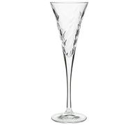 RCR Cristalleria Italiana S.p.a. Linea Laurus | Flute da Acqua e Champagne in Vetro Bicchieri Moderni Set 6 Biccheri di Cristallo da 16 cl
