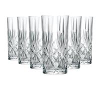 RCR Cristalleria Italiana S.p.a. Linea Melodia | Bicchieri da Acqua e Cocktail in Vetro Moderni Set 6 Bicchieri di Cristallo da 36 Cl