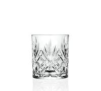 Set 6 Pz. Bicchieri Grandi in Vetro da Tavola Drink Melodia Dof Rilievo 340 ml