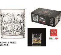 rcr 6 bicchieri tattoo cocktail mixology 33,7 cl