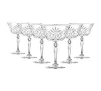 RCR, Melodia, Set 6 Calici Champagne, Cristallo-Vetro