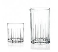 Rcr Mixology, set 6 bicchieri + mixing glass in fine vetro luxion