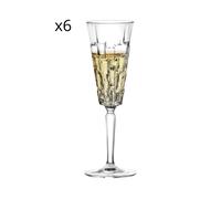 RCR Servizio flûte in vetro Etna 190 ml, 6 pezzi trasparente Bicchieri Tavola