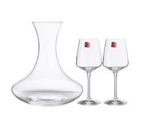 Set 2 calici vino con decanter Aria