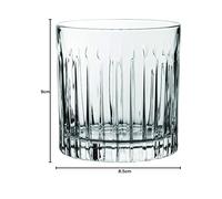 Set 6 Pz. Bicchieri Grandi in Vetro da Tavola Drink Timeless Dof Rilievo 310 ml