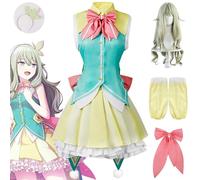 Rcrllya Anime Project Sekai Colorful Stage Kusanagi Nene Costume Cosplay Abito Vestito Halloween (Parrucca Kusanagi Nene,S)
