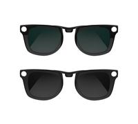 RCstyle Compatibile con occhiali intelligenti Ray-Ban Meta Wayfarer (standard) con clip che cambia colore, set 50-22, taglia M (verde scuro, nero)