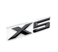 RCTGPGJAC Adesivo ABS Nero Opaco Cromato Compatibile con Logo BMW X5 X5 Lettere Adesivi Stemma Distintivo E70 E53 F15 G05(Glossy Black X5,2015-2024)