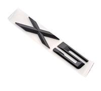 RCTGPGJAC Adesivo con Lettere Nere cromate in ABS, Logo Distintivo for Bagagliaio Posteriore dell'auto, Emblema, Compatibile con BMW X1 E84 F48 X3 E83 F25 X5 E53 E70 F15 X6 E71 F16 GT(X5 Matte Black)