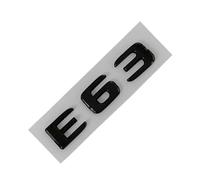 RCTGPGJAC Adesivo for Auto con Lettere cromate Nere in ABS, Emblema Distintivo for Bagagliaio Posteriore Compatibile con Mercedes W213 W212 E43 E53 E63(E63 Glossy Black)