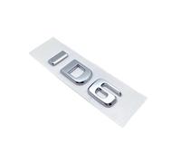 RCTGPGJAC Emblema for Lettere e Numeri in Nero Lucido ID4 ID6 GTX Compatibile for l'emblema del portellone Posteriore Volkswagen, Adesivo for Logo Posteriore for Bagagliaio.(Silver ID6)