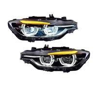 RCUIHGFB Faro Principale Compatibile con BMW per F30 F35 F80 2013-2019 Fari Dinamici DRL Halo Angel Eyes Lenti del Proiettore Coppia Accessori Luci per Auto