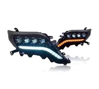 RCUIHGFB Faro Principale Compatibile con Toyota per Prado 2014 2015 2016 2017 Lampade per Auto Luci Diurne Indicatori Direzione Dinamici Accessori