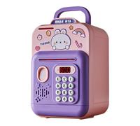 RCULWPLP Piccolo Piggy Bench Moderno Risparmio Risparmio La Macchina di Risparmio Digitale Password Elettrico Banc per ATM per, Modello