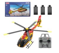 RCXTechPro RC ERA C190 H145 RC elicottero, scala 1/30 2.4G 6CH 6G aereo militare a rotore singolo con giroscopio a 6 assi e mantenimento dell'altitudine e flusso ottico per adulti e principianti - 3
