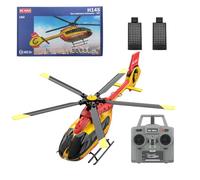 RCXTechPro RC ERA C190 H145 RC elicottero, scala 1/30 2.4G 6CH 6G aereo militare a rotore singolo con giroscopio a 6 assi e mantenimento dell'altitudine e flusso ottico per adulti e principianti - 2