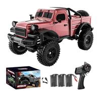 RCXTechPro RTR/C8813 - Camion cingolato con luci a LED, scala 1/18, con telecomando 4WD 2,4 G, per fuoristrada, fuoristrada, pickup, arrampicata, buggy, auto per adulti