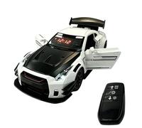RCXTechPro Sveglia digitale a LED per auto sportiva, con effetti sonori del motore, telecomando, spray e effetti di illuminazione, apertura di porte/cappuccio/baule, orologio da scrivania per adulti