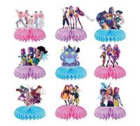 RCYHCY 9 Pezzi Huntrix Centrotavola a Nido d'Ape, Huntrix Compleanno Centrotavola a Nido d'Ape, Hun-trix Decorazione a Nido d'Ape per Compleanno, per la Decorazione del Tavolo delle Feste dei Bambini