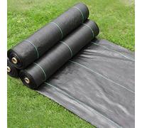RCYONGQ Telo Pacciamatura Tessuto Non, Permeabile all'Acqua Telo per Pacciamatura Barriere Contro Le Erbe Infestanti per Patio, Aiuole, Erba Artificiale, Prato, Vialetto(1x5m)