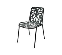 RD Italia Sedia impilabile FANCY LEAF 1 con struttura e seduta in acciaio