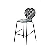 RD Italia Sgabello impilabile ROTONDA 75 con struttura e seduta in acciaio