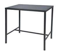 RD Italia Tavolo fisso alto DORIO con struttura e piano in acciaio da 160x80 cm