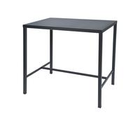 RD Italia Tavolo fisso alto DORIO con struttura e piano in acciaio da 80x80 cm