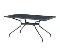 RD Italia Tavolo fisso ESTATE con struttura e piano in acciaio da 160x90 cm