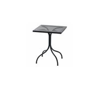 RD Italia Tavolo fisso ESTATE con struttura e piano in acciaio da 60x80 cm