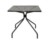 RD Italia Tavolo fisso ESTATE con struttura e piano in acciaio da 90x90 cm